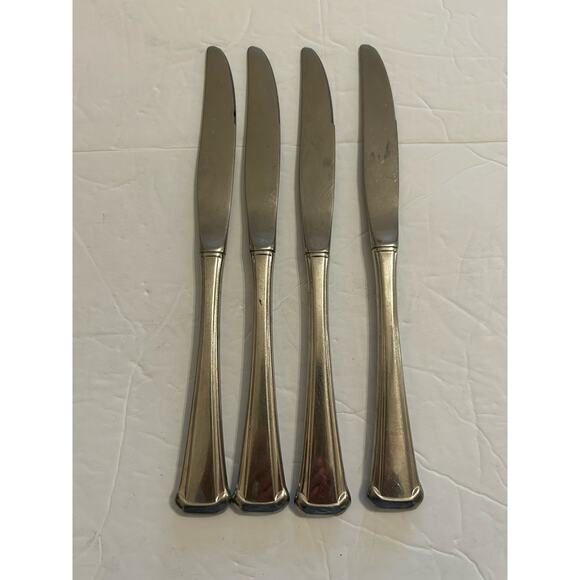 Vtg Oneida Maestro St Leger Aberdeen Stainless Flatware Dinner Knives Set Of 4 - Picture 7 of 7